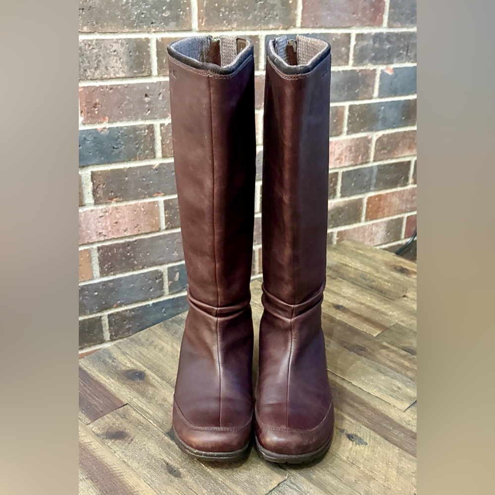 Ladies Teva Ashton Dark Brown Leather Boots - Size 7.5 - Picture 4 of 6